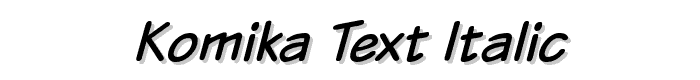 Komika Text Italic font
